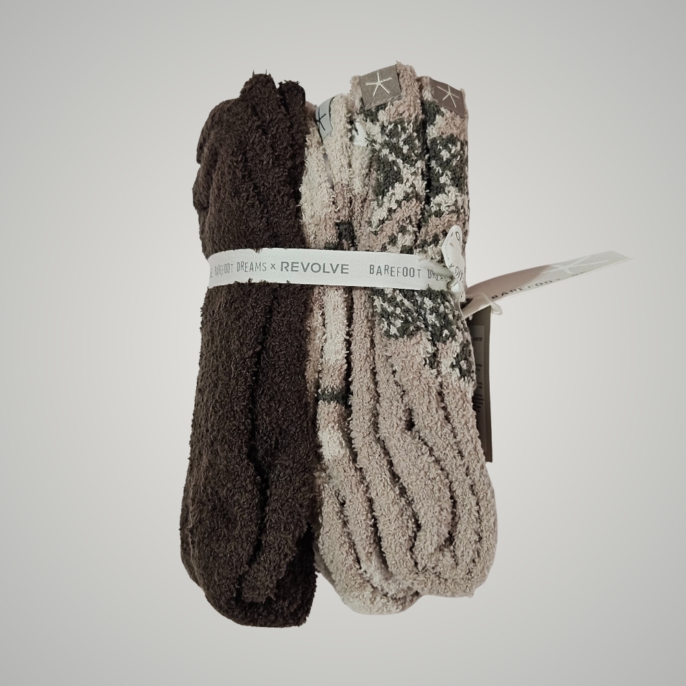 BUNDLE Barefoot Dreams x Revolve Winter Socks Set Cozy Chic 6 Pairs Cottagecore - Picture 4 of 13